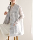 【ノーブル / スピック&スパン/NOBLE / Spick & Span】のラメツイードノーカラージレ 人気、トレンドファッション・服の通販 founy(ファニー) ファッション Fashion レディースファッション Fashion for Women アウター Coat / Outerwear Collection トップス・カットソー Cut & Sew Tops ベスト&ジレ / 重ね着スタイル Vests & Gilets おすすめ Recommended / Our Picks ツイード Twill, Twill Weave フリンジ Fringe, Tassel 別注 Limited Edition, Custom Order thumbnail ホワイト|ID: prp329100004869499 ipo3291000000036291270