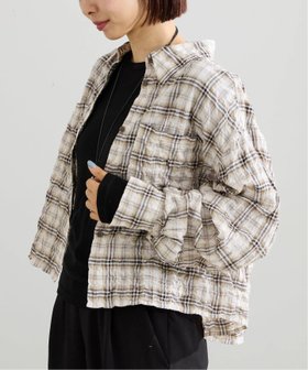 【イエナ/IENA】の《新色/追加》シャーリングチェックショートシャツ 人気、トレンドファッション・服の通販 founy(ファニー) ファッション Fashion レディースファッション Fashion for Women トップス・カットソー Cut & Sew Tops シャツ・ブラウス・オフィスカジュアル Elegant Blouses & Button-Ups 2026年 2026 ショート Short, Short Length チュール Tulip, Tulip Motif バランス Balance, Style Balance レース Lace, Lace Fabric ヴィンテージ Vintage Style 春 Spring |ID:prp329100004869500