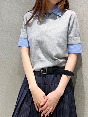 【スナイデル/SNIDEL】のシャツドッキングニットポロ 人気、トレンドファッション・服の通販 founy(ファニー) ファッション Fashion レディースファッション Fashion for Women トップス・カットソー Cut & Sew Tops ニット Knit Tops & Sweaters シャツ・ブラウス・オフィスカジュアル Elegant Blouses & Button-Ups ウェーブ Wavy Pattern 今季 This Season, Current Season ストライプ Stripe, Striped Pattern ストレート Straight, Straight Cut スマート Smart, Elegant チェック Check, Plaid, Tartan トレンド Trend, Trending Now ドッキング Docking, Mixed Material ポロシャツ Polo Shirt, Collared Tee 無地 Plain, Solid Color おすすめ Recommended / Our Picks |ID:prp329100004869501