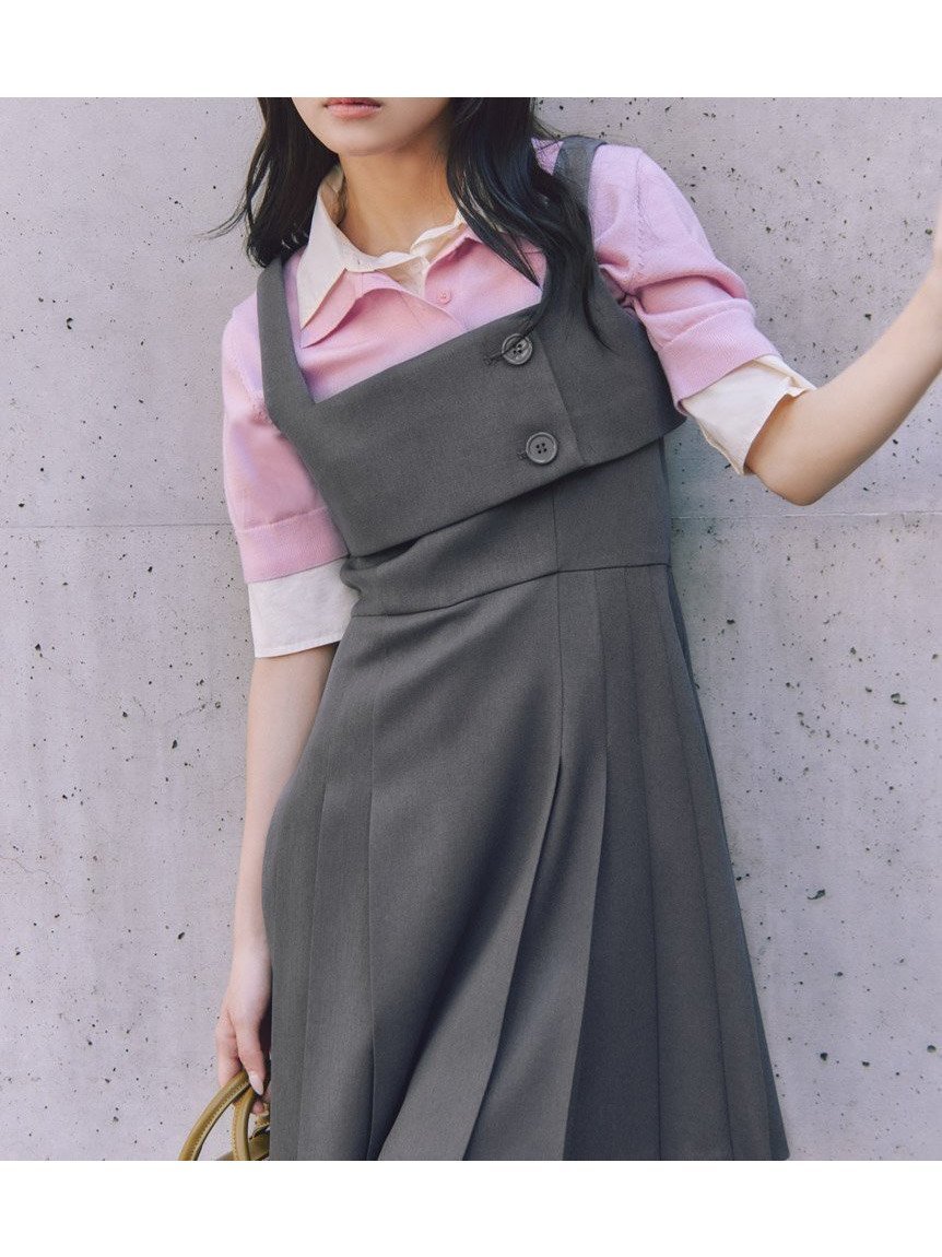 【スナイデル/SNIDEL】のシャツドッキングニットポロ インテリア・キッズ・メンズ・レディースファッション・服の通販 founy(ファニー) 　ファッション　Fashion　レディースファッション　Fashion for Women　トップス・カットソー　Cut & Sew Tops　ニット　Knit Tops & Sweaters　シャツ・ブラウス・オフィスカジュアル　Elegant Blouses & Button-Ups　ウェーブ　Wavy Pattern　今季　This Season, Current Season　ストライプ　Stripe, Striped Pattern　ストレート　Straight, Straight Cut　スマート　Smart, Elegant　チェック　Check, Plaid, Tartan　トレンド　Trend, Trending Now　ドッキング　Docking, Mixed Material　ポロシャツ　Polo Shirt, Collared Tee　無地　Plain, Solid Color　おすすめ　Recommended / Our Picks　PNK[066]|ID: prp329100004869501 ipo3291000000036291313