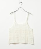 【レプシィム ローリーズファーム/LEPSIM LOWRYS FARM】のクロシェキャミ 人気、トレンドファッション・服の通販 founy(ファニー) ファッション Fashion レディースファッション Fashion for Women トップス・カットソー Cut & Sew Tops キャミソール&ノースリーブ Camisoles & Sleeveless Tops おすすめ Recommended / Our Picks キャミソール Camisole, Spaghetti Strap Top セットアップ Set-Up, Coordinated Outfit トレンド Trend, Trending Now リボン Ribbon, Bow thumbnail オフホワイト05|ID: prp329100004869503 ipo3291000000036291406