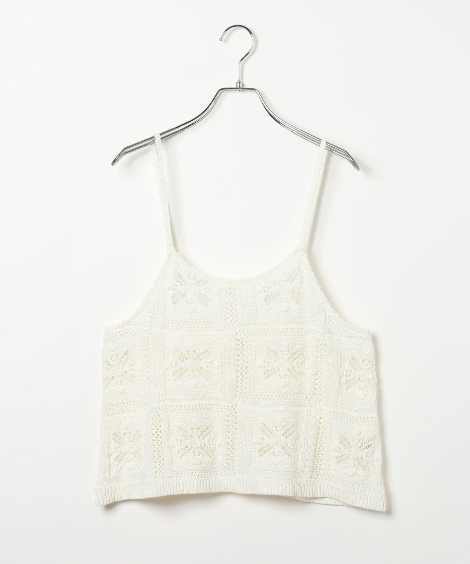 【レプシィム ローリーズファーム/LEPSIM LOWRYS FARM】のクロシェキャミ インテリア・キッズ・メンズ・レディースファッション・服の通販 founy(ファニー) 　ファッション　Fashion　レディースファッション　Fashion for Women　トップス・カットソー　Cut & Sew Tops　キャミソール&ノースリーブ　Camisoles & Sleeveless Tops　おすすめ　Recommended / Our Picks　キャミソール　Camisole, Spaghetti Strap Top　セットアップ　Set-Up, Coordinated Outfit　トレンド　Trend, Trending Now　リボン　Ribbon, Bow　オフホワイト05|ID: prp329100004869503 ipo3291000000036291406