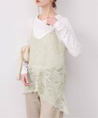 【スローブ イエナ/SLOBE IENA】のレースペプラムキャミソール 人気、トレンドファッション・服の通販 founy(ファニー) ファッション Fashion レディースファッション Fashion for Women トップス・カットソー Cut & Sew Tops キャミソール&ノースリーブ Camisoles & Sleeveless Tops 2026年 2026 キャミソール Camisole, Spaghetti Strap Top フェミニン Feminine, Girly ペプラム Peplum, Flared Hem レース Lace, Lace Fabric エレガント 上品 Elegant 切替 Switching, Contrast Panel thumbnail グリーン|ID: prp329100004869505 ipo3291000000036291456