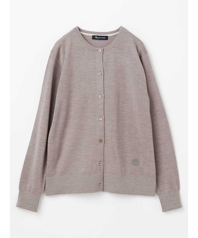 【アクアスキュータム/Aquascutum】の【アンサンブル対応】ウールニットカーディガン インテリア・キッズ・メンズ・レディースファッション・服の通販 founy(ファニー) 　ファッション　Fashion　レディースファッション　Fashion for Women　トップス・カットソー　Cut & Sew Tops　ニット　Knit Tops & Sweaters　カーディガン・羽織り　Layered Style Cardigans　アンサンブルニット　Knit Ensembles & Twin Sets　おすすめ　Recommended / Our Picks　アンサンブル　Ensemble Set　コンパクト　Compact, Small Size　ベーシック　Basic, Essential　羽織　Haori, Light Jacket　グレージュ|ID: prp329100004869510 ipo3291000000036291643