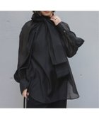 【デミルクス ビームス/Demi-Luxe BEAMS】の【ビームスの百名品】オーガンジー リボンブラウス ビームスセレモニー2026 入学式 卒業式 入園式 卒園式 フォーマル 保護者会 面接 式典 七五三 人気、トレンドファッション・服の通販 founy(ファニー) ファッション Fashion レディースファッション Fashion for Women トップス・カットソー Cut & Sew Tops シャツ・ブラウス・オフィスカジュアル Elegant Blouses & Button-Ups オーガンジー Organza Fabric ギャザー Gathered, Ruffled シアー Sheer, See-Through スリーブ Sleeve, Long Sleeve / Short Sleeve バランス Balance, Style Balance フェミニン Feminine, Girly フォーマル Formal, Dressy ヘムライン Hemline, Bottom Cut リボン Ribbon, Bow エレガント 上品 Elegant 入学式 Entrance Ceremony 卒業式 Graduation Ceremony thumbnail BLACK|ID: prp329100004869512 ipo3291000000036291702