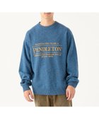 【ビーミングライフストアバイビームス/B:MING LIFE STORE by BEAMS】の【別注】PENDLETON / ロゴ クルーネック ニット 人気、トレンドファッション・服の通販 founy(ファニー) ファッション Fashion レディースファッション Fashion for Women トップス・カットソー Cut & Sew Tops ニット Knit Tops & Sweaters イエロー Yellow ネップ Nepp, Slub Yarn パターン Pattern, Design Print フロント Front, Front Design プリント Print, Printed Pattern 別注 Limited Edition, Custom Order thumbnail NAVY|ID: prp329100004869515 ipo3291000000036291778