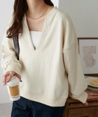 【ディスコート/Discoat】の【新色追加!/WEB限定】深Vショート丈スウェット 人気、トレンドファッション・服の通販 founy(ファニー) ファッション Fashion レディースファッション Fashion for Women トップス・カットソー Cut & Sew Tops レディースパーカー・カジュアルフーディー Casual Hoodies & Sweatshirts スウェット・クルーネックトップス Sweatshirts & Crewnecks / Relaxed Fit Sweat Tops おすすめ Recommended / Our Picks キャミソール Camisole, Spaghetti Strap Top キャミワンピース Cami Dress, Slip Dress ショート Short, Short Length シンプル Simple, Minimal スウェット / スエット Sweatshirt, Sweatwear タートルネック Turtleneck, High Neck フレア Flare, Flared thumbnail エクリュ|ID: prp329100004869516 ipo3291000000036291823