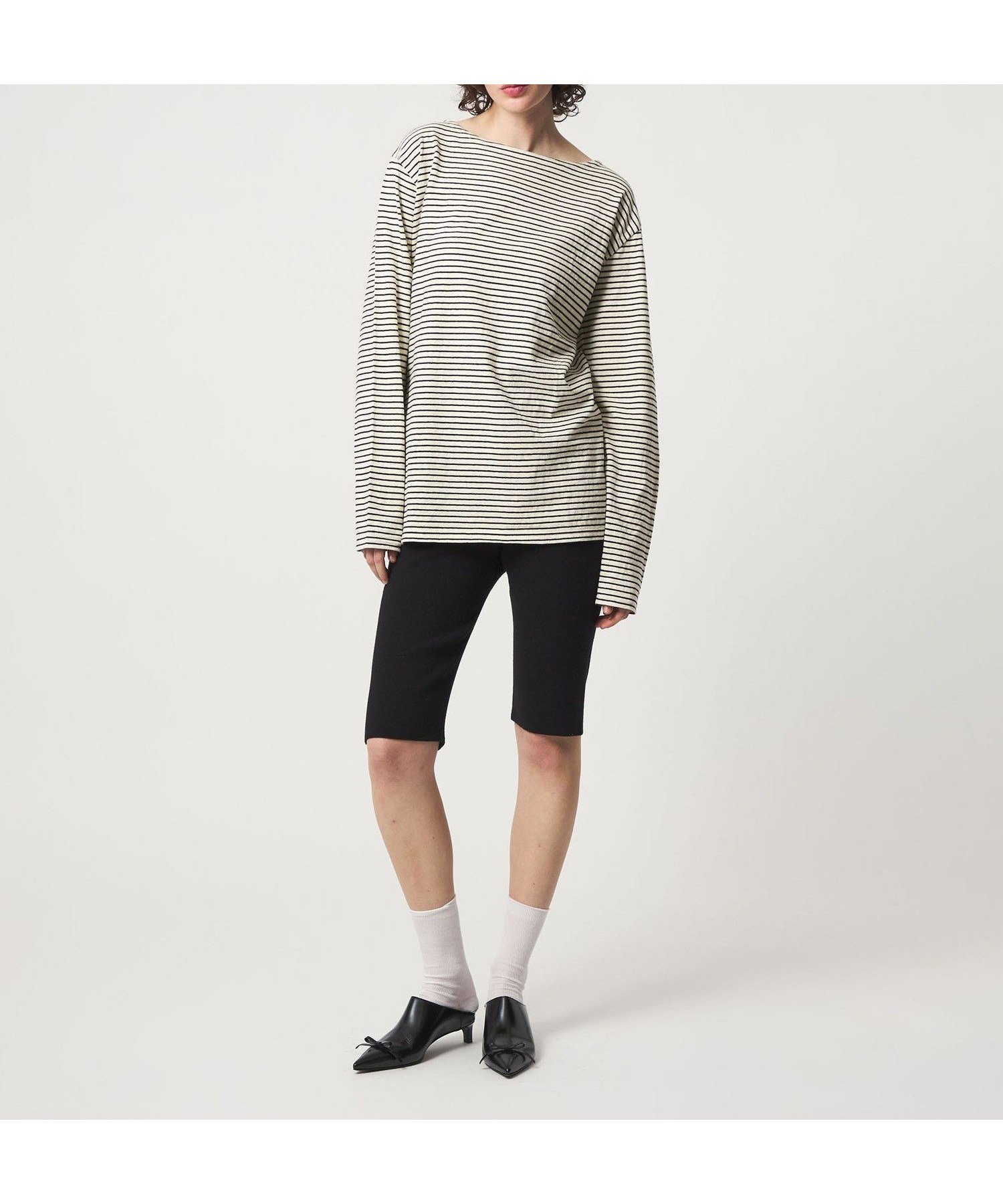 【ビューティ&ユース ユナイテッドアローズ/BEAUTY&YOUTH / UNITED ARROWS】の6(ROKU) コットン ボーダー ボートネック カットソー 人気、トレンドファッション・服の通販 founy(ファニー) 　ファッション　Fashion　レディースファッション　Fashion for Women　トップス・カットソー　Cut & Sew Tops　カットソー・ベーシックTシャツ　Cut-and-Sewn Tops / Stretch Tees & Basics　インナー　Innerwear　カットソー　Cut and Sewn Top　タイツ　Tights, Legwear　ボーダー　Border, Stripe　レギンス　Leggings, Stretch Pants　 other-1|ID: prp329100004869528 ipo3291000000036292230