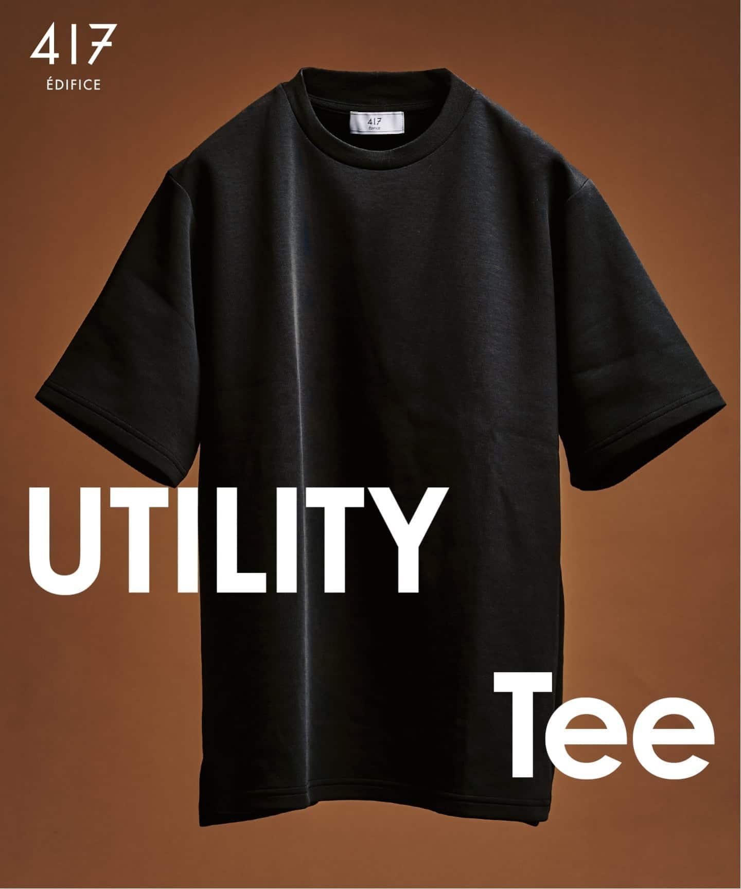 【フォーワンセブン エディフィス/417 EDIFICE】のutility everyday Tシャツ 接触冷感 速乾 アンチピリング インテリア・キッズ・メンズ・レディースファッション・服の通販 founy(ファニー) 　ファッション　Fashion　レディースファッション　Fashion for Women　トップス・カットソー　Cut & Sew Tops　シャツ・ブラウス・オフィスカジュアル　Elegant Blouses & Button-Ups　ロングTシャツ・Tシャツ　Longline T-Shirts & Tees　おすすめ　Recommended / Our Picks　ジャケット　Jacket, Outerwear　スリット　Slit, Slit Detail　セットアップ　Set-Up, Coordinated Outfit　バランス　Balance, Style Balance　今季　This Season, Current Season　ブラック|ID: prp329100004869529 ipo3291000000036292258