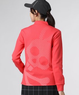 【サイコバニー/Psycho Bunny】のGOLF WOMEN ハーフジップ 長袖モックネック 人気、トレンドファッション・服の通販 founy(ファニー) ファッション Fashion レディースファッション Fashion for Women トップス・カットソー Cut & Sew Tops ゴルフ Golf インナー Innerwear ストレッチ Stretch, Stretchy Fabric ドット Polka Dot, Dot Pattern ドレープ Drape, Draping Fabric フロント Front, Front Design プリント Print, Printed Pattern モックネック Mock Neck, Short Turtleneck 冬 Winter / This Winter 長袖 Long Sleeve, Full Sleeve |ID:prp329100004869533