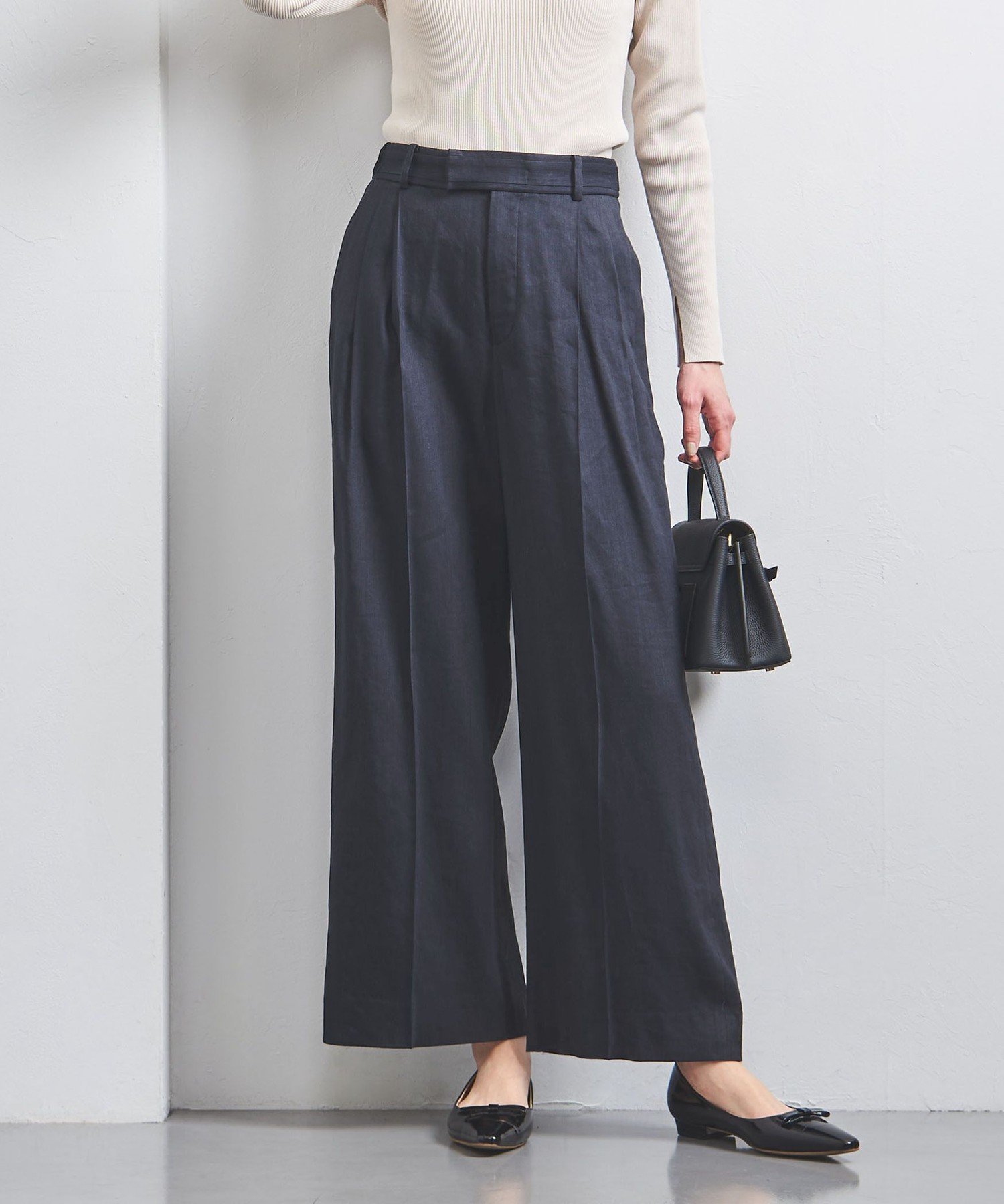 【ユナイテッドアローズ/UNITED ARROWS】のECLISSE ワイドパンツ インテリア・キッズ・メンズ・レディースファッション・服の通販 founy(ファニー) 　ファッション　Fashion　レディースファッション　Fashion for Women　パンツ　Pants & Trousers　イタリア　Italy　カットソー　Cut and Sewn Top　ジャケット　Jacket, Outerwear　ストレート　Straight, Straight Cut　セットアップ　Set-Up, Coordinated Outfit　ツイル　Twist, Twisted Detail　デニム　Denim, Jeans Material　フィット　Fit, Slim Fit　ベスト　Vest, Waistcoat　ポケット　Pocket, Pocket Detail　ワイド　Wide, Wide Fit　アウトレット　Outlet / Clearance　おすすめ　Recommended / Our Picks　NAVY|ID: prp329100004869562 ipo3291000000036292938