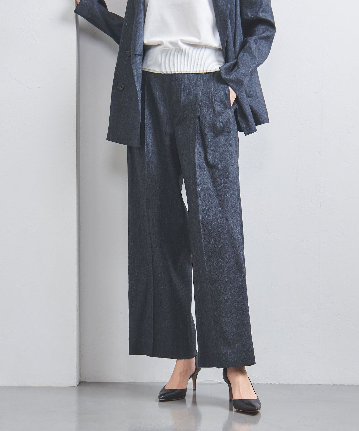 【ユナイテッドアローズ/UNITED ARROWS】のECLISSE ワイドパンツ インテリア・キッズ・メンズ・レディースファッション・服の通販 founy(ファニー) 　ファッション　Fashion　レディースファッション　Fashion for Women　パンツ　Pants & Trousers　イタリア　Italy　カットソー　Cut and Sewn Top　ジャケット　Jacket, Outerwear　ストレート　Straight, Straight Cut　セットアップ　Set-Up, Coordinated Outfit　ツイル　Twist, Twisted Detail　デニム　Denim, Jeans Material　フィット　Fit, Slim Fit　ベスト　Vest, Waistcoat　ポケット　Pocket, Pocket Detail　ワイド　Wide, Wide Fit　アウトレット　Outlet / Clearance　おすすめ　Recommended / Our Picks　その他7|ID: prp329100004869562 ipo3291000000036292941