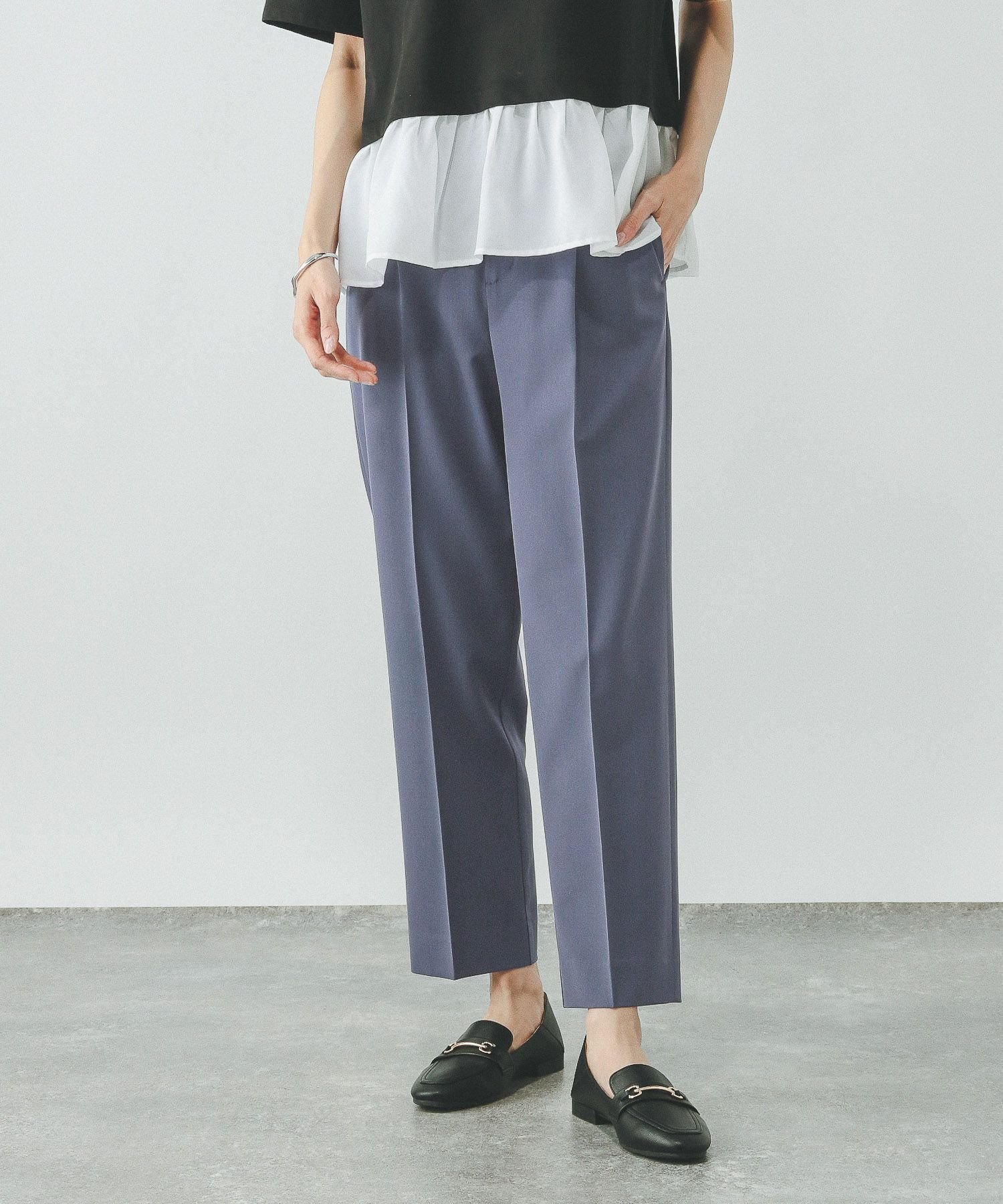 【グローバルワーク/GLOBAL WORK】のウツクシルエットDRYプレミアムテーパードパンツ/289086 インテリア・キッズ・メンズ・レディースファッション・服の通販 founy(ファニー) 　ファッション　Fashion　レディースファッション　Fashion for Women　パンツ　Pants & Trousers　キャップ　Cap, Baseball Cap　ジャケット　Jacket, Outerwear　ストレッチ　Stretch, Stretchy Fabric　セットアップ　Set-Up, Coordinated Outfit　センター　Center, Center Line　人気　Popular, Best Seller　プレミアム　Premium, High-End　ミドル　Middle Length, Mid Height　夏　Summer　ブルー87|ID: prp329100004869567 ipo3291000000036292961