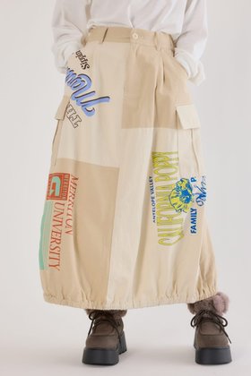 【ロデオクラウンズワイドボウル/RODEO CROWNS WIDE BOWL】のカスタムリメイクスカート 人気、トレンドファッション・服の通販 founy(ファニー) ファッション Fashion レディースファッション Fashion for Women スカート Skirts インナー Innerwear 切替 Switching, Contrast Panel シンプル Simple, Minimal デニム Denim, Jeans Material ドローコード Drawcord, Drawstring Cord バルーン Balloon, Balloon Silhouette パッチワーク Patchwork, Mixed Fabric ビッグ Big, Oversized プリント Print, Printed Pattern ミリタリー Military, Army Style ラバー Rubber, Rubber Sole リメイク Remake, Reconstructed リラックス Relax, Relaxed Fit ルーズ Loose, Oversized おすすめ Recommended / Our Picks |ID:prp329100004869578