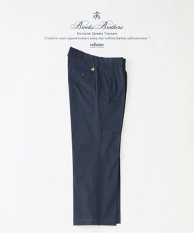 【ジャーナルスタンダード レリューム/JOURNAL STANDARD relume / MEN】のBrooks Brothers / ブルックスブラザーズ 別注 2プリーツ スラックス 人気、トレンドファッション・服の通販 founy(ファニー) ファッション Fashion メンズファッション Fashion for Men アンクル Ankle-Length Design シューズ Shoes, Footwear スニーカー Sneakers, Trainers スラックス Slacks, Dress Pants テーパード Tapered, Tapered Pants 定番 Standard, Basic Item バランス Balance, Style Balance フィット Fit, Slim Fit プリーツ Pleats, Pleated ポケット Pocket, Pocket Detail 別注 Limited Edition, Custom Order モダン Modern, Contemporary リラックス Relax, Relaxed Fit |ID:prp329100004869715