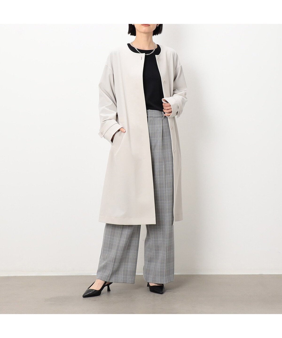 【コムサイズム/COMME CA ISM】のノーカラーコート 人気、トレンドファッション・服の通販 founy(ファニー) ファッション Fashion レディースファッション Fashion for Women アウター Coat / Outerwear Collection コート・ロングコート・ピーコート Long Coats, Peacoats & More シンプル Simple, Minimal ストレッチ Stretch, Stretchy Fabric 定番 Standard, Basic Item バランス Balance, Style Balance ベスト Vest, Waistcoat ボトム Bottoms, Lower Wear リボン Ribbon, Bow ワイド Wide, Wide Fit おすすめ Recommended / Our Picks エレガント 上品 Elegant other-1|ID: prp329100004869776 ipo3291000000036294383