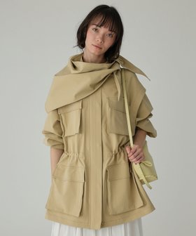 【バビロン/BABYLONE / KIDS】の【撥水・UVカット】ダブルクロスブルゾン 人気、トレンドファッション・服の通販 founy(ファニー) ファッション Fashion キッズファッション Fashion for Kids 春 Spring スカーフ Scarf, Neckwear ドローストリング Drawstring, Pull Cord フェミニン Feminine, Girly ブルゾン Blouson, Bomber Jacket ミリタリー Military, Army Style 再入荷 Restock / Back in Stock おすすめ Recommended / Our Picks |ID:prp329100004869784