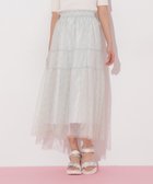 【ジルバイジルスチュアート/JILL by JILLSTUART】のラメチュールティアードスカート ライトグリーン|ID: prp329100004869810 ipo3291000000036294604