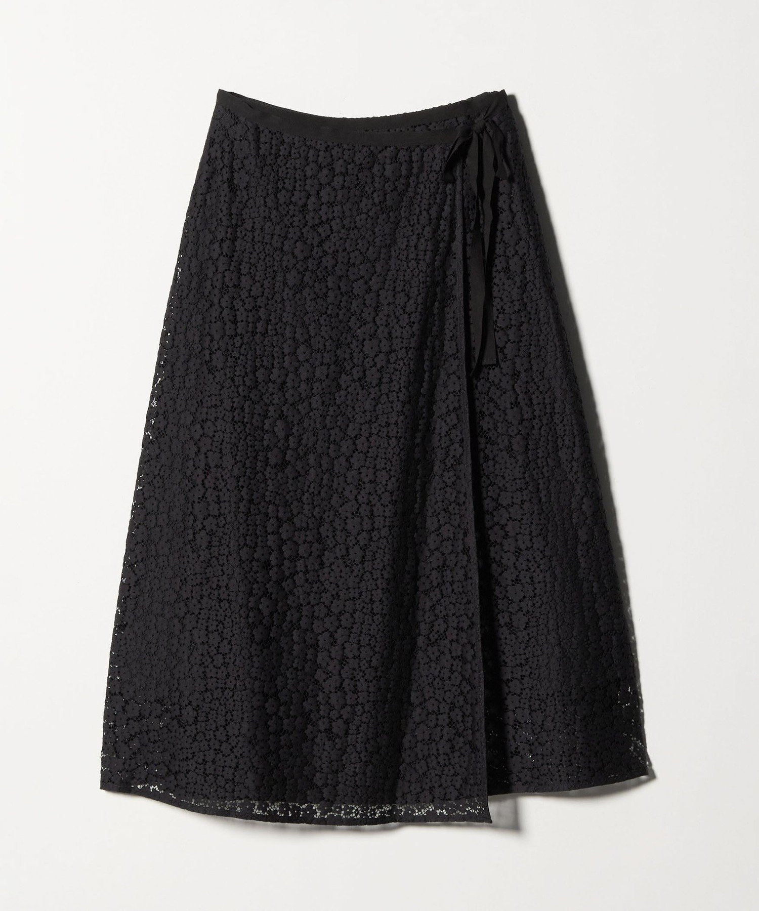 【ビューティ&ユース ユナイテッドアローズ/BEAUTY&YOUTH / UNITED ARROWS】のSteven Alan レース ラップ スカート インテリア・キッズ・メンズ・レディースファッション・服の通販 founy(ファニー) 　ファッション　Fashion　レディースファッション　Fashion for Women　スカート　Skirts　おすすめ　Recommended / Our Picks　フラワー　Flower, Floral　ミドル　Middle Length, Mid Height　ラップ　Wrap, Wrap Design　レース　Lace, Lace Fabric　エレガント 上品　Elegant　BLACK|ID: prp329100004869816 ipo3291000000036294633