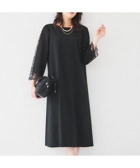 【アンタイトル/UNTITLED】の【フォーマルドレス/セレモニー/オケージョン】袖レース サックワンピース 人気、トレンドファッション・服の通販 founy(ファニー) ファッション Fashion レディースファッション Fashion for Women ワンピース Dresses フォーマル・パーティードレス・結婚式用ドレス Elegant & Casual Dresses オケージョン Occasion Wear シフォン Chiffon, Lightweight Fabric シンプル Simple, Minimal ジャケット Jacket, Outerwear スマート Smart, Elegant ネックレス Necklace, Pendant Necklace パール Pearl, Pearl Accent ブローチ Brooch, Pin Brooch ボタニカル Botanical, Floral Pattern ポケット Pocket, Pocket Detail レース Lace, Lace Fabric セレモニー Ceremony |ID:prp329100004869819