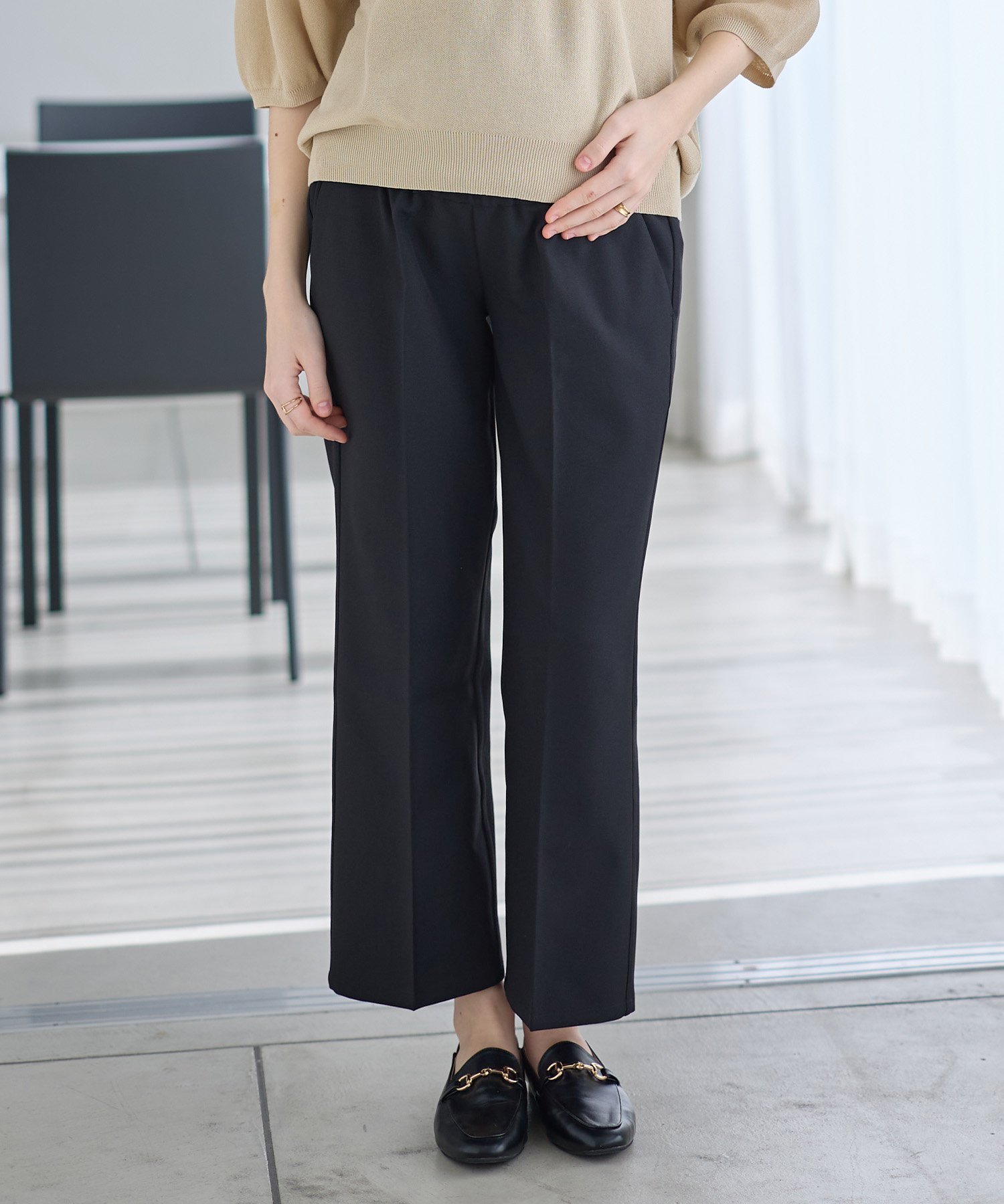 【その他のブランド/Other】の麻調タックワイドパンツ(マタニティ/ 妊婦服)産前・産後対応 インテリア・キッズ・メンズ・レディースファッション・服の通販 founy(ファニー) 　ファッション　Fashion　キッズファッション　Fashion for Kids　ボトムス　Bottoms　スピンドル　Spindle, Drawcord　フィット　Fit, Slim Fit　ポケット　Pocket, Pocket Detail　リラックス　Relax, Relaxed Fit　ワイド　Wide, Wide Fit　ブラック|ID: prp329100004869833 ipo3291000000036294756