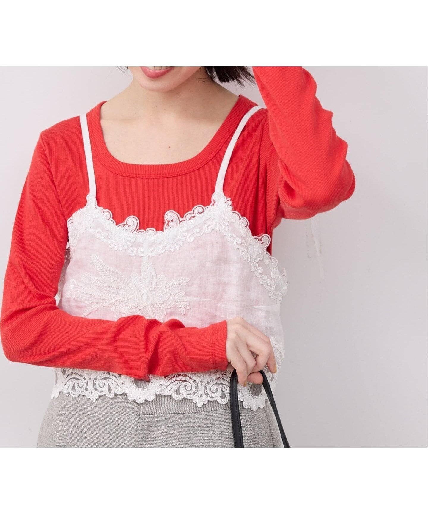 【スローブ イエナ/SLOBE IENA】の《WEB限定/追加》パーフェクトカットソー インテリア・キッズ・メンズ・レディースファッション・服の通販 founy(ファニー) 　ファッション　Fashion　レディースファッション　Fashion for Women　トップス・カットソー　Cut & Sew Tops　カットソー・ベーシックTシャツ　Cut-and-Sewn Tops / Stretch Tees & Basics　イエロー　Yellow　インナー　Innerwear　カッティング　Cutting Detail　ジャケット　Jacket, Outerwear　スクエア　Square, Square Shape　デコルテ　Décolleté, Neckline　エレガント 上品　Elegant　2026年　2026　レッド|ID: prp329100004870128 ipo3291000000036296922