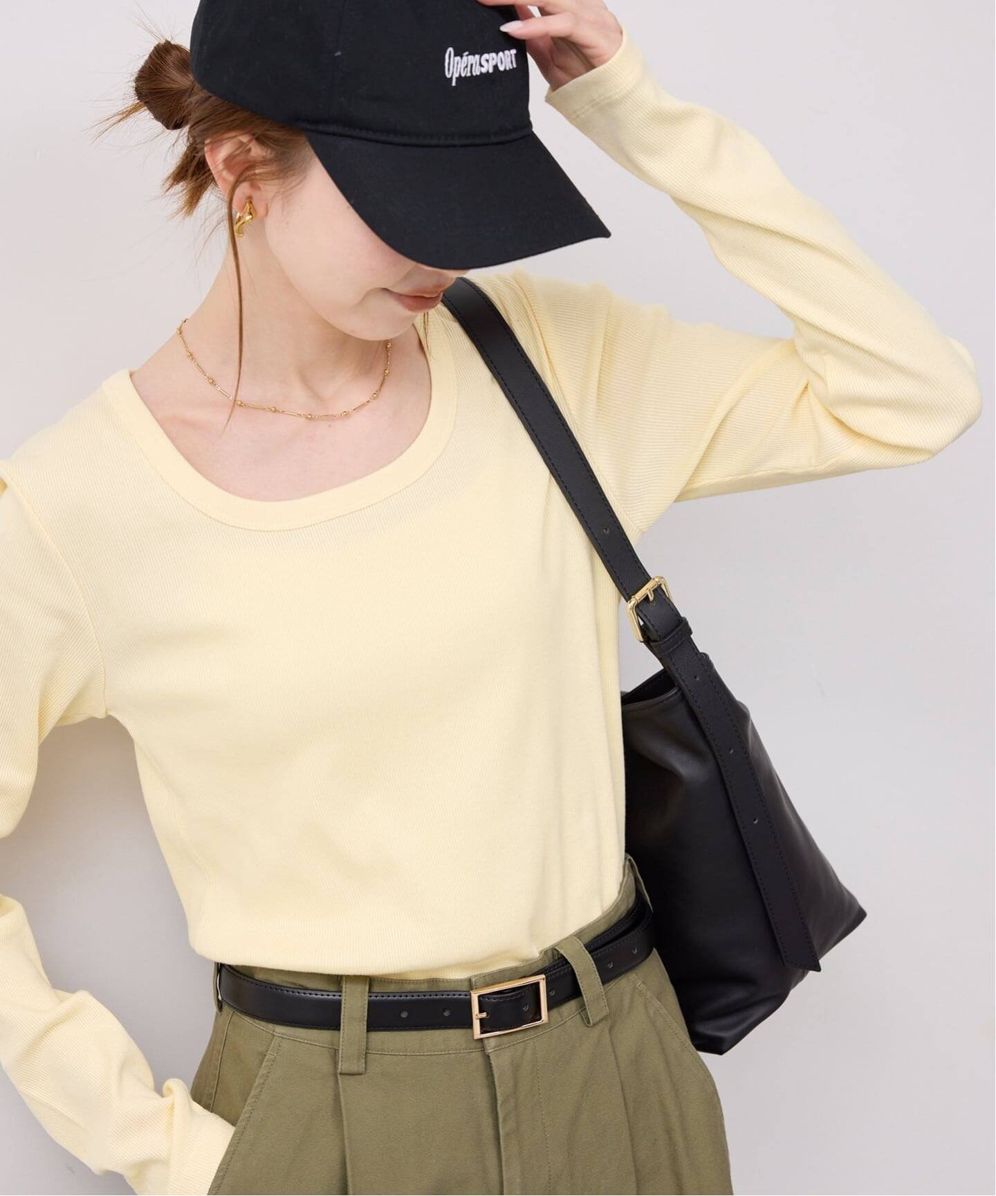 【スローブ イエナ/SLOBE IENA】の《WEB限定/追加》パーフェクトカットソー インテリア・キッズ・メンズ・レディースファッション・服の通販 founy(ファニー) 　ファッション　Fashion　レディースファッション　Fashion for Women　トップス・カットソー　Cut & Sew Tops　カットソー・ベーシックTシャツ　Cut-and-Sewn Tops / Stretch Tees & Basics　イエロー　Yellow　インナー　Innerwear　カッティング　Cutting Detail　ジャケット　Jacket, Outerwear　スクエア　Square, Square Shape　デコルテ　Décolleté, Neckline　エレガント 上品　Elegant　2026年　2026　イエロー|ID: prp329100004870128 ipo3291000000036296923