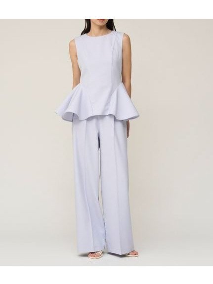 【スナイデル/SNIDEL】のペプラムパンツセットアップ インテリア・キッズ・メンズ・レディースファッション・服の通販 founy(ファニー) 　ファッション　Fashion　レディースファッション　Fashion for Women　セットアップ　Matching Sets　レディースパンツ・ボトムス　Pants & Trousers / Bottoms　エレガント 上品　Elegant　オケージョン　Occasion Wear　春　Spring　今季　This Season, Current Season　シンプル　Simple, Minimal　ストレッチ　Stretch, Stretchy Fabric　ストレート　Straight, Straight Cut　スマート　Smart, Elegant　セットアップ　Set-Up, Coordinated Outfit　センター　Center, Center Line　ツイル　Twist, Twisted Detail　トレンド　Trend, Trending Now　パターン　Pattern, Design Print　フレア　Flare, Flared　ペプラム　Peplum, Flared Hem　ポケット　Pocket, Pocket Detail　ワイド　Wide, Wide Fit　おすすめ　Recommended / Our Picks　SAX[083]|ID: prp329100004870134 ipo3291000000036296973