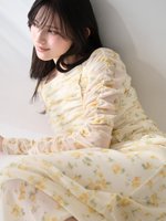 【スナイデル/SNIDEL】のフロッキープリントギャザーワンピース 人気、トレンドファッション・服の通販 founy(ファニー) ファッション Fashion レディースファッション Fashion for Women ワンピース Dresses イエロー Yellow ウェーブ Wavy Pattern エレガント 上品 Elegant 春 Spring ギャザー Gathered, Ruffled スマート Smart, Elegant チュール Tulip, Tulip Motif ドット Polka Dot, Dot Pattern プリント Print, Printed Pattern ロマンティック Romantic, Feminine Style ロング Long, Long-Length おすすめ Recommended / Our Picks |ID:prp329100004870155