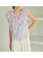 【スナイデル/SNIDEL】の【WEB限定カラーあり】ノースリフリルブラウス 人気、トレンドファッション・服の通販 founy(ファニー) ファッション Fashion レディースファッション Fashion for Women トップス・カットソー Cut & Sew Tops シャツ・ブラウス・オフィスカジュアル Elegant Blouses & Button-Ups インナー Innerwear ウェーブ Wavy Pattern 今季 This Season, Current Season シアー Sheer, See-Through ストレート Straight, Straight Cut スマート Smart, Elegant トレンド Trend, Trending Now ドット Polka Dot, Dot Pattern 人気 Popular, Best Seller フィット Fit, Slim Fit フリル Frill, Ruffle ミックス Mix, Mixed Style 無地 Plain, Solid Color ラベンダー Lavender リボン Ribbon, Bow ロマンティック Romantic, Feminine Style おすすめ Recommended / Our Picks thumbnail LAV[071]|ID: prp329100004870881 ipo3291000000036306776