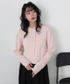 【リアン/Lian】のクリアボタンニットカーディガン 人気、トレンドファッション・服の通販 founy(ファニー) ファッション Fashion レディースファッション Fashion for Women トップス・カットソー Cut & Sew Tops ニット Knit Tops & Sweaters カーディガン・羽織り Layered Style Cardigans thumbnail ピンク|ID: prp329100004870915 ipo3291000000036332586
