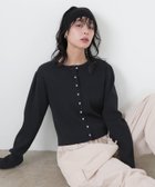 【リアン/Lian】のクリアボタンニットカーディガン 人気、トレンドファッション・服の通販 founy(ファニー) ファッション Fashion レディースファッション Fashion for Women トップス・カットソー Cut & Sew Tops ニット Knit Tops & Sweaters カーディガン・羽織り Layered Style Cardigans thumbnail ブラック|ID: prp329100004870915 ipo3291000000036332587