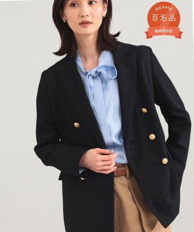 【デミルクス ビームス/Demi-Luxe BEAMS】の【ロングセラー】ドライギャバジン 6ボタン ダブルジャケット 紺ブレ 金ボタン 26SS 人気、トレンドファッション・服の通販 founy(ファニー) ファッション Fashion レディースファッション Fashion for Women アウター Coat / Outerwear Collection レディースジャケット・軽アウター Jackets クラシカル Classical, Vintage-Inspired ジャケット Jacket, Outerwear ストライプ Stripe, Striped Pattern ダウン Down, Puffer ダブル Double, Double-Breasted 定番 Standard, Basic Item フェミニン Feminine, Girly ロング Long, Long-Length おすすめ Recommended / Our Picks エレガント 上品 Elegant 2026年 2026 |ID:prp329100004870999
