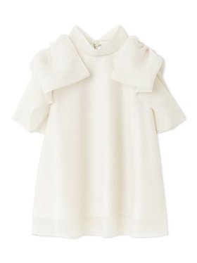 【スナイデル/SNIDEL】のSustainableリボンライクオーガンシースルーブラウス 人気、トレンドファッション・服の通販 founy(ファニー) ファッション Fashion レディースファッション Fashion for Women トップス・カットソー Cut & Sew Tops シャツ・ブラウス・オフィスカジュアル Elegant Blouses & Button-Ups オーガンジー Organza Fabric シアー Sheer, See-Through スタンド Stand Collar, Upright Stand スマート Smart, Elegant フェミニン Feminine, Girly リボン Ribbon, Bow 人気 Popular, Best Seller 無地 Plain, Solid Color |ID:prp329100004871058