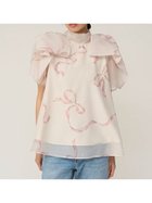 【スナイデル/SNIDEL】のSustainableリボンライクオーガンシースルーブラウス 人気、トレンドファッション・服の通販 founy(ファニー) ファッション Fashion レディースファッション Fashion for Women トップス・カットソー Cut & Sew Tops シャツ・ブラウス・オフィスカジュアル Elegant Blouses & Button-Ups オーガンジー Organza Fabric シアー Sheer, See-Through スタンド Stand Collar, Upright Stand スマート Smart, Elegant フェミニン Feminine, Girly リボン Ribbon, Bow 人気 Popular, Best Seller 無地 Plain, Solid Color thumbnail LPNK[061]|ID: prp329100004871058 ipo3291000000036309377