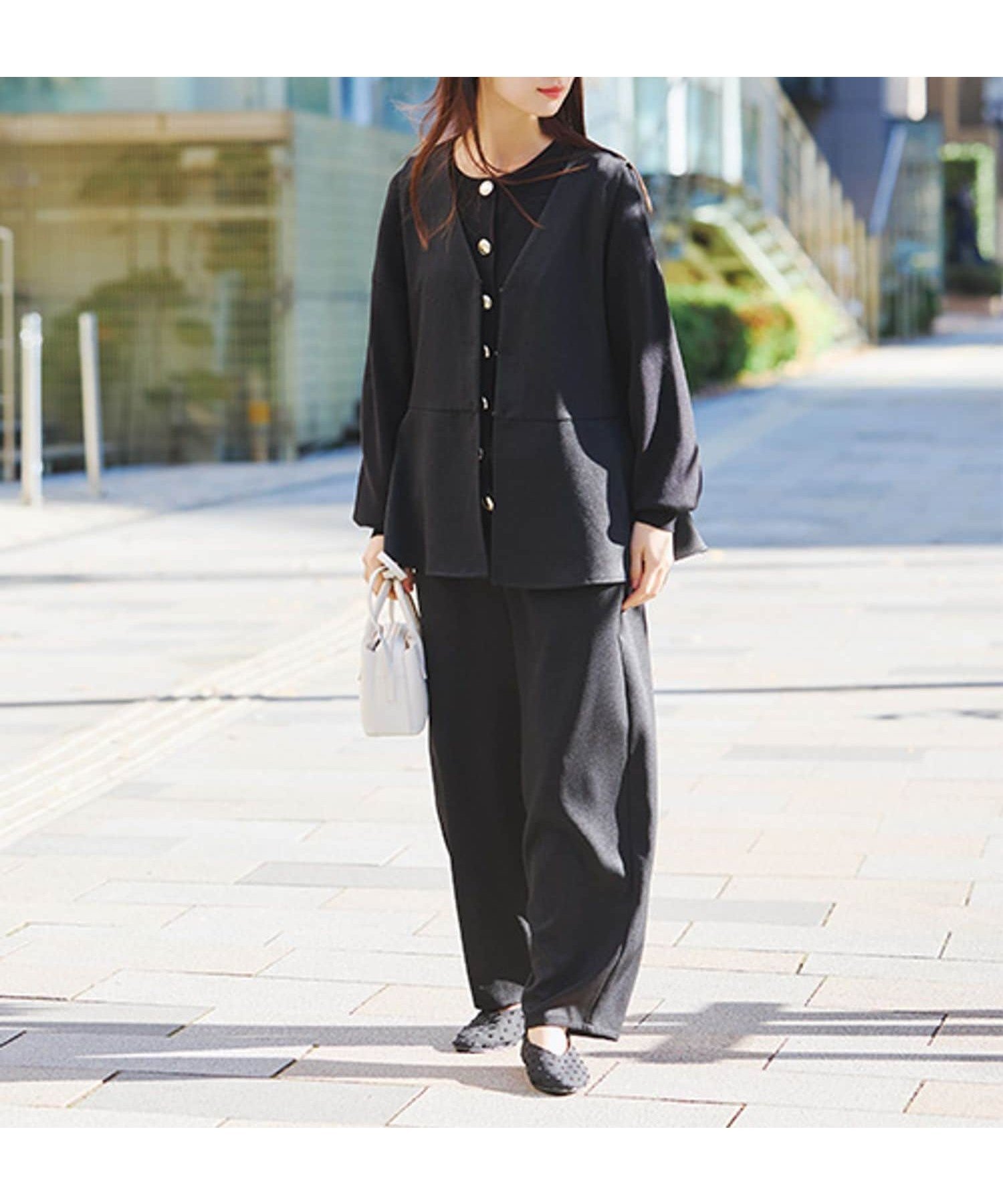 【スタディオ クリップ/studio CLIP】の【WEB限定】アイロンいらずベストセット《オケージョン2026SS》 インテリア・キッズ・メンズ・レディースファッション・服の通販 founy(ファニー) ファッション Fashion レディースファッション Fashion for Women アウター Coat / Outerwear Collection トップス・カットソー Cut & Sew Tops ベスト&ジレ / 重ね着スタイル Vests & Gilets オケージョン Occasion Wear セットアップ Set-Up, Coordinated Outfit ツイル Twist, Twisted Detail 定番 Standard, Basic Item パターン Pattern, Design Print フォーマル Formal, Dressy フロント Front, Front Design ベスト Vest, Waistcoat ペプラム Peplum, Flared Hem ボトム Bottoms, Lower Wear セレモニー Ceremony 入学式 Entrance Ceremony 卒業式 Graduation Ceremony 結婚式 Wedding 2026年 2026 ブラック19|ID: prp329100004871082 ipo3291000000036323910