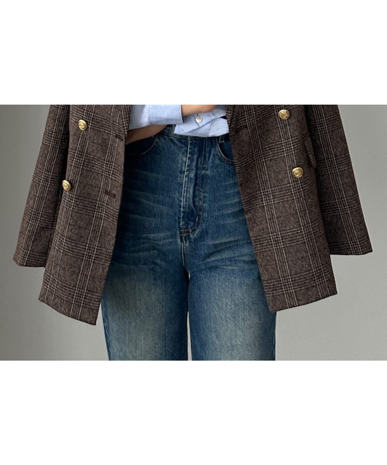 【ジュノア/JUNOAH】のLouere ゴールドボタンジャケット インテリア・キッズ・メンズ・レディースファッション・服の通販 founy(ファニー) 　ファッション　Fashion　レディースファッション　Fashion for Women　アウター　Coat / Outerwear Collection　レディースジャケット・軽アウター　Jackets　Aブラウン|ID: prp329100004871443 ipo3291000000036315861