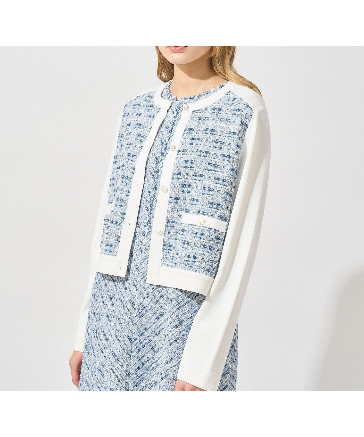 【アナイ/ANAYI】の【Eternal Line 2025】ミックスツイードコンビジャケットカーディガン 人気、トレンドファッション・服の通販 founy(ファニー) ファッション Fashion レディースファッション Fashion for Women オケージョン Occasion Wear カーディガン Cardigan, Knitwear シフォン Chiffon, Lightweight Fabric ジャケット Jacket, Outerwear スマート Smart, Elegant セットアップ Set-Up, Coordinated Outfit ツイード Twill, Twill Weave 人気 Popular, Best Seller パーティ Party, Party Style フォーマル Formal, Dressy ポケット Pocket, Pocket Detail メタル Metal, Metal Parts ロング Long, Long-Length 再入荷 Restock / Back in Stock セレモニー Ceremony 入学式 Entrance Ceremony 卒業式 Graduation Ceremony 結婚式 Wedding ビジネス 仕事 通勤 Business / Work / Commuting other-1|ID: prp329100004871857 ipo3291000000036324444