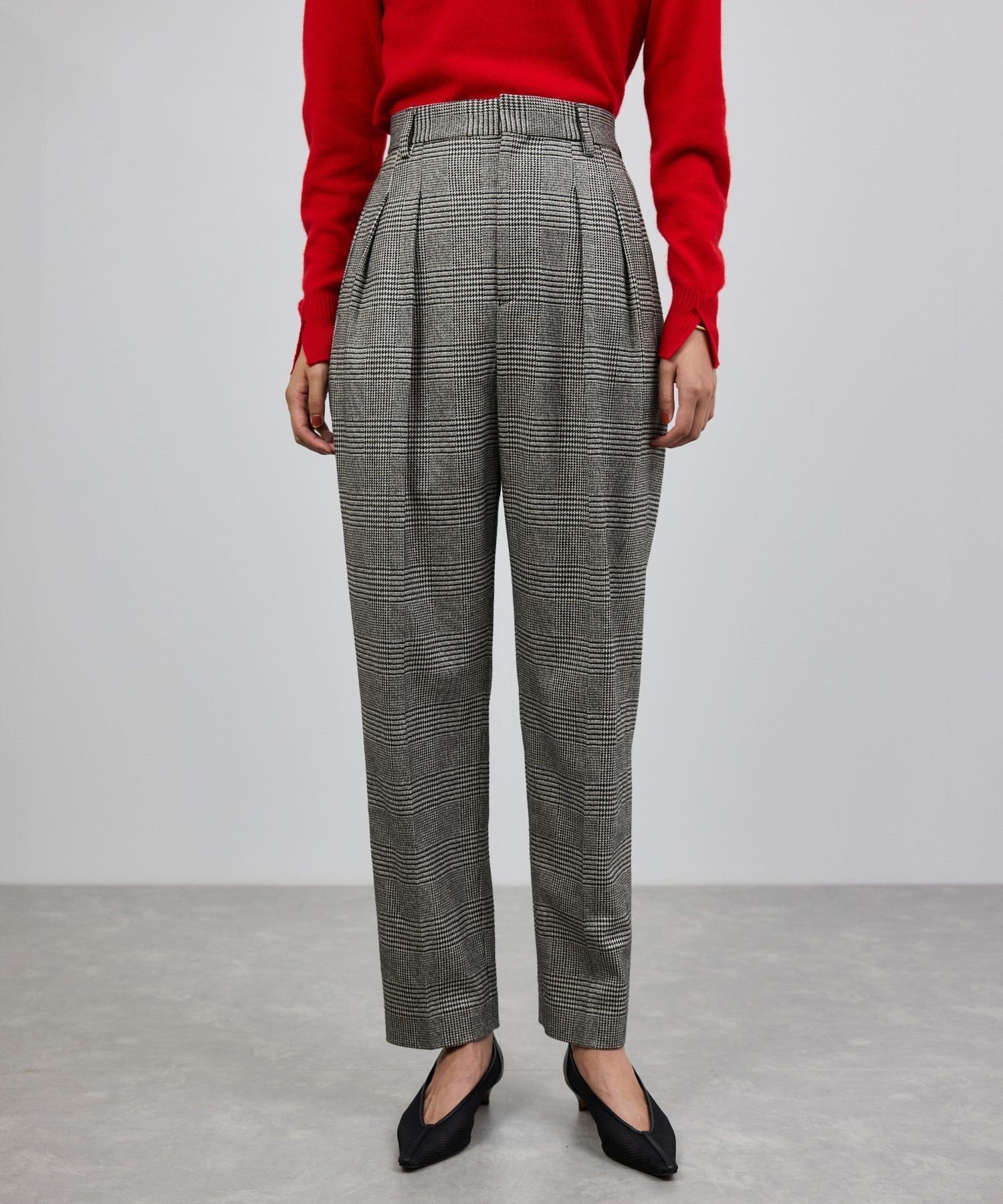 【ロペ/ROPE'】のウールレーヨンクラシック2タックパンツ(ヘリンボーン/グレンチェック)/セットアップ対応 インテリア・キッズ・メンズ・レディースファッション・服の通販 founy(ファニー) ファッション Fashion レディースファッション Fashion for Women セットアップ Matching Sets レディースパンツ・ボトムス Pants & Trousers / Bottoms おすすめ Recommended / Our Picks ウォーム Warm Fabric ジャケット Jacket, Outerwear セットアップ Set-Up, Coordinated Outfit センター Center, Center Line チェック Check, Plaid, Tartan ポケット Pocket, Pocket Detail ビジネス 仕事 通勤 Business / Work / Commuting ブラック系(03)|ID: prp329100004871884 ipo3291000000036324628