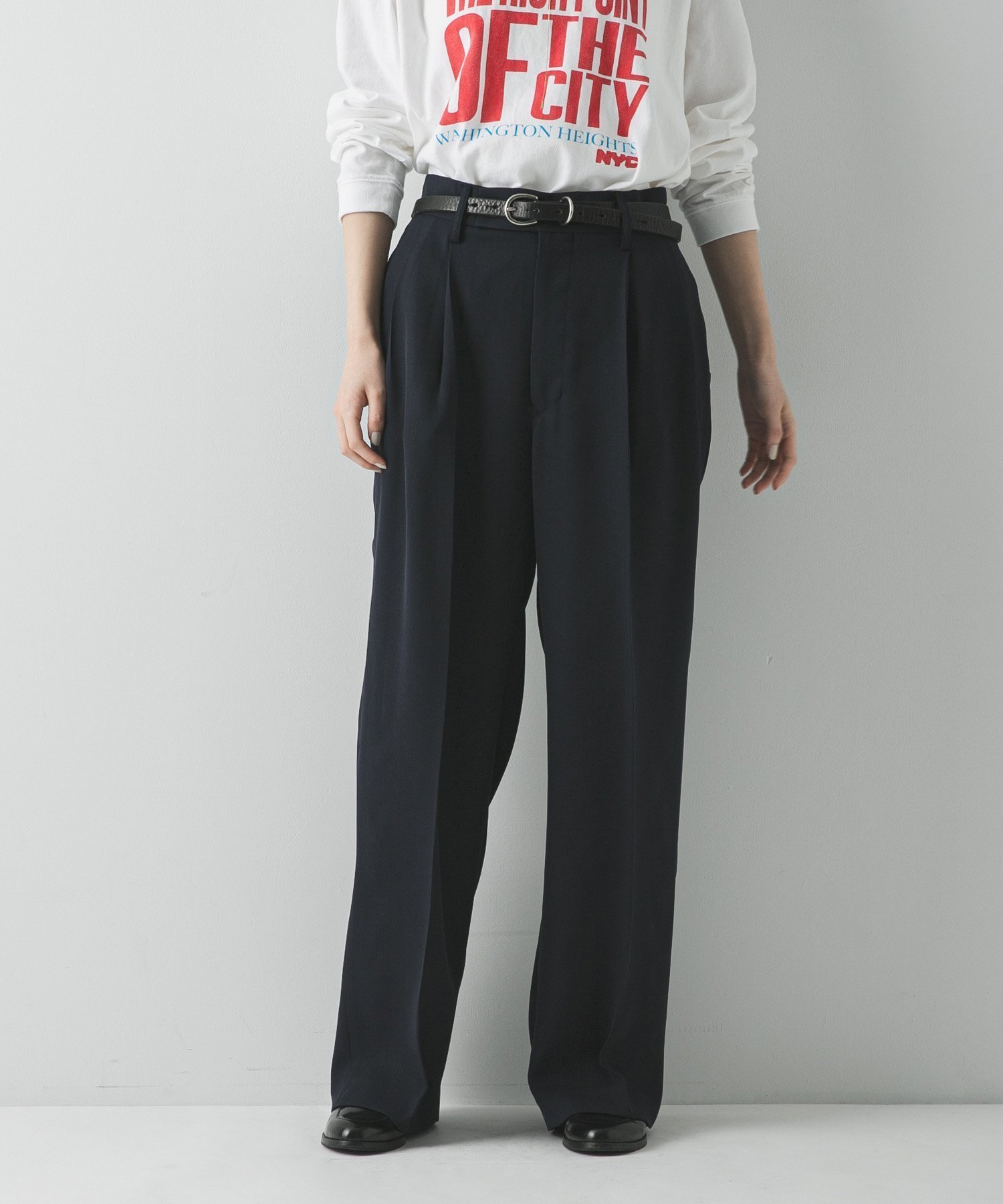 【アーバンリサーチ/URBAN RESEARCH】のダブルクロスキュプラパンツ インテリア・キッズ・メンズ・レディースファッション・服の通販 founy(ファニー) 　ファッション　Fashion　レディースファッション　Fashion for Women　パンツ　Pants & Trousers　キュプラ　Cupro, Eco Fabric　スウェット / スエット　Sweatshirt, Sweatwear　ストレート　Straight, Straight Cut　スラックス　Slacks, Dress Pants　センター　Center, Center Line　トレンド　Trend, Trending Now　定番　Standard, Basic Item　パターン　Pattern, Design Print　ベーシック　Basic, Essential　S/S・春夏　SS, Spring/Summer, Warm Season　夏　Summer　ビジネス 仕事 通勤　Business / Work / Commuting　2026年　2026　ネイビー|ID: prp329100004871885 ipo3291000000036324641