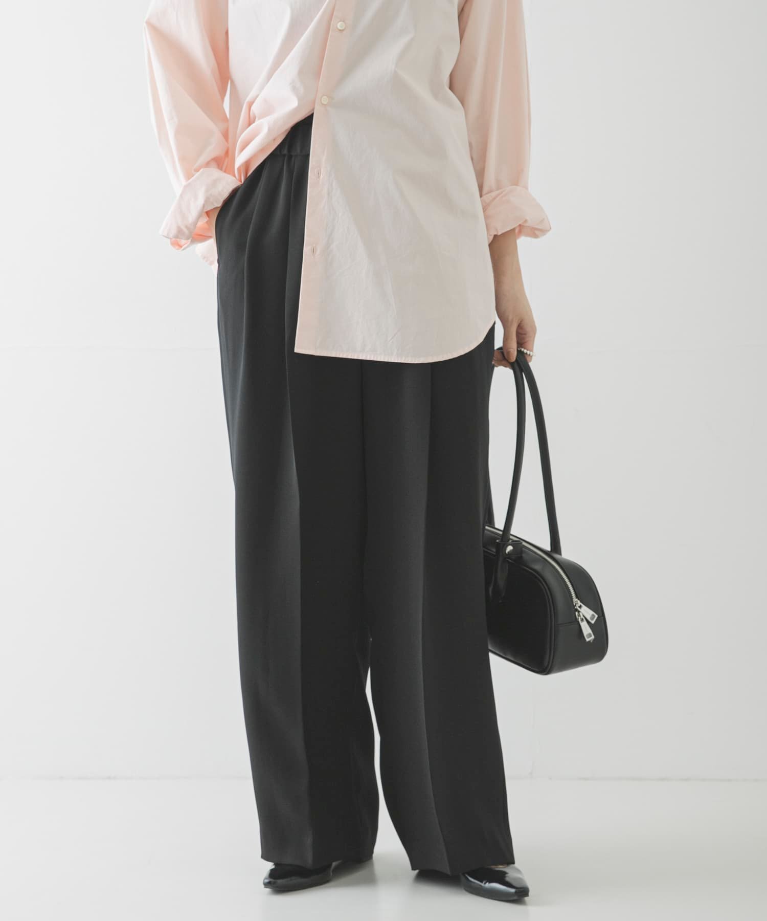 【アーバンリサーチ/URBAN RESEARCH】のダブルクロスキュプライージーパンツ インテリア・キッズ・メンズ・レディースファッション・服の通販 founy(ファニー) ファッション Fashion レディースファッション Fashion for Women パンツ Pants & Trousers キュプラ Cupro, Eco Fabric ギャザー Gathered, Ruffled フィット Fit, Slim Fit リラックス Relax, Relaxed Fit S/S・春夏 SS, Spring/Summer, Warm Season 日本製 Made In Japan 夏 Summer ビジネス 仕事 通勤 Business / Work / Commuting 2026年 2026 ブラック|ID: prp329100004871889 ipo3291000000036324686