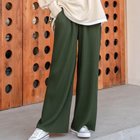 【メゾンドラティール/maison de LATIR】の形状記憶でシワしらず.セレモニー春プリーツリブワイドパンツ. カーキー(ポケットあり)|ID: prp329100004871893 ipo3291000000036324756