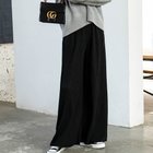 【メゾンドラティール/maison de LATIR】の形状記憶でシワしらず.セレモニー春プリーツリブワイドパンツ. ブラック|ID: prp329100004871893 ipo3291000000036324764