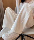 【ミニミニストア/miniministore】のスウェットパンツ レディースワイドパンツ アイボリー|ID: prp329100004871894 ipo3291000000036324797