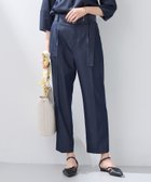 【インディヴィ/INDIVI】の【洗える/UVケア/SETUP可能】デニムライクテーパードパンツ 人気、トレンドファッション・服の通販 founy(ファニー) ファッション Fashion レディースファッション Fashion for Women セットアップ Matching Sets レディースパンツ・ボトムス Pants & Trousers / Bottoms エレガント 上品 Elegant 洗える Machine Washable サテン Satin, Glossy Fabric ストレッチ Stretch, Stretchy Fabric スマート Smart, Elegant セットアップ Set-Up, Coordinated Outfit センター Center, Center Line ダブル Double, Double-Breasted デニム Denim, Jeans Material フロント Front, Front Design ポケット Pocket, Pocket Detail thumbnail ネイビー|ID: prp329100004871897 ipo3291000000036324842