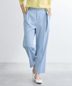 【インディヴィ/INDIVI】の【洗える/UVケア/SETUP可能】デニムライクテーパードパンツ 人気、トレンドファッション・服の通販 founy(ファニー) ファッション Fashion レディースファッション Fashion for Women セットアップ Matching Sets レディースパンツ・ボトムス Pants & Trousers / Bottoms エレガント 上品 Elegant 洗える Machine Washable サテン Satin, Glossy Fabric ストレッチ Stretch, Stretchy Fabric スマート Smart, Elegant セットアップ Set-Up, Coordinated Outfit センター Center, Center Line ダブル Double, Double-Breasted デニム Denim, Jeans Material フロント Front, Front Design ポケット Pocket, Pocket Detail thumbnail サックスブルー|ID: prp329100004871897 ipo3291000000036324844