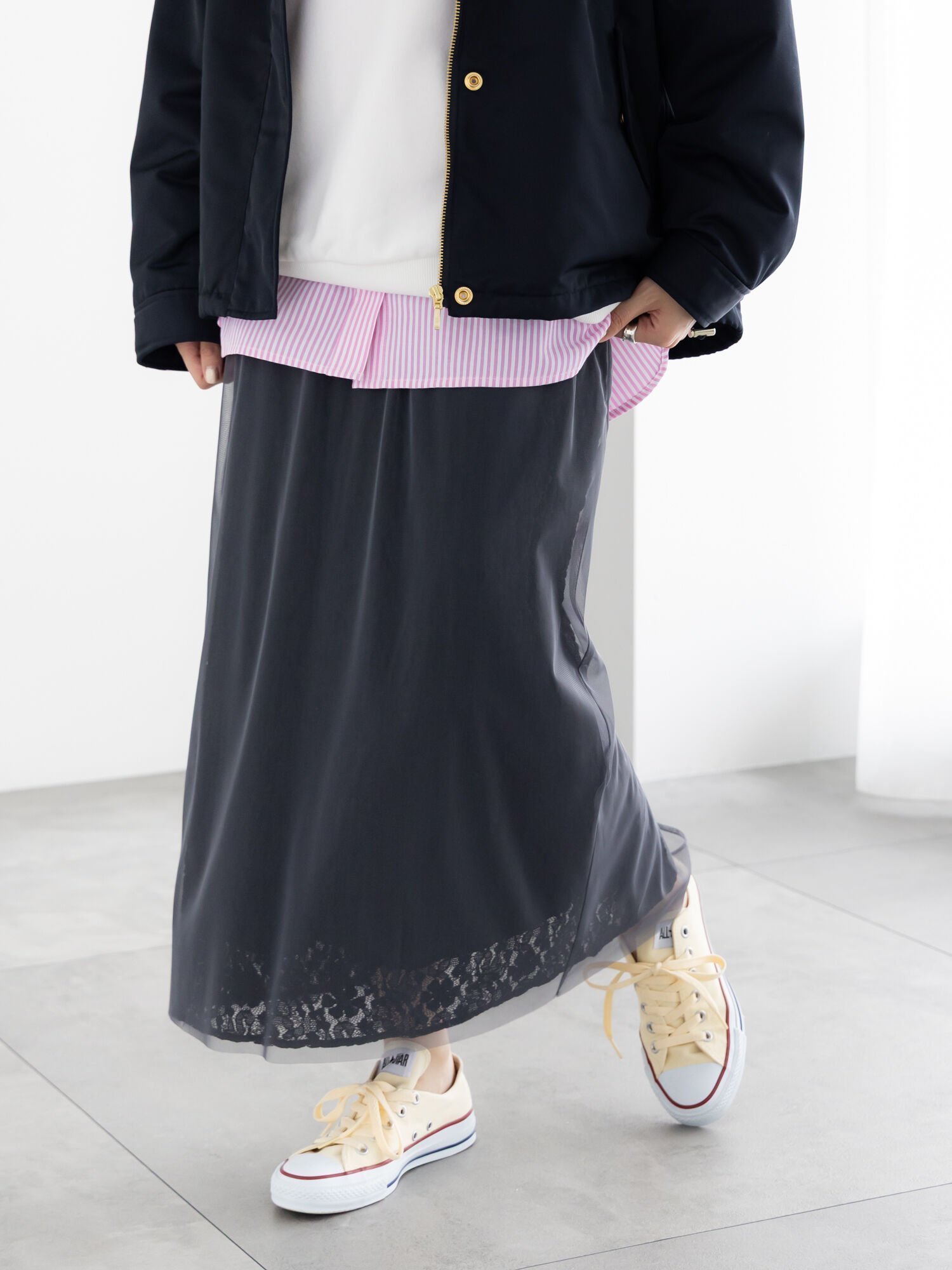 【テチチ/Te chichi】のレース*チュールレイヤードスカート 人気、トレンドファッション・服の通販 founy(ファニー) ファッション Fashion レディースファッション Fashion for Women スカート Skirts おすすめ Recommended / Our Picks シンプル Simple, Minimal ジャケット Jacket, Outerwear ストレート Straight, Straight Cut チュール Tulip, Tulip Motif フェミニン Feminine, Girly レース Lace, Lace Fabric エレガント 上品 Elegant other-1|ID: prp329100004871903 ipo3291000000036324929