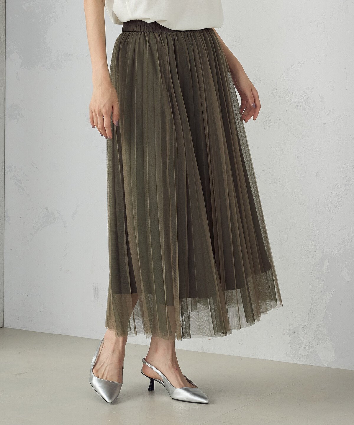 【コムサイズム/COMME CA ISM】のチュールプリーツスカート 人気、トレンドファッション・服の通販 founy(ファニー) 　ファッション　Fashion　レディースファッション　Fashion for Women　スカート　Skirts　プリーツスカート / 上品フェミニンスタイル　Pleated Skirts　ギャザー　Gathered, Ruffled　シンプル　Simple, Minimal　チュール　Tulip, Tulip Motif　プリーツ　Pleats, Pleated　ロング　Long, Long-Length　エレガント 上品　Elegant　 other-1|ID: prp329100004871908 ipo3291000000036324970