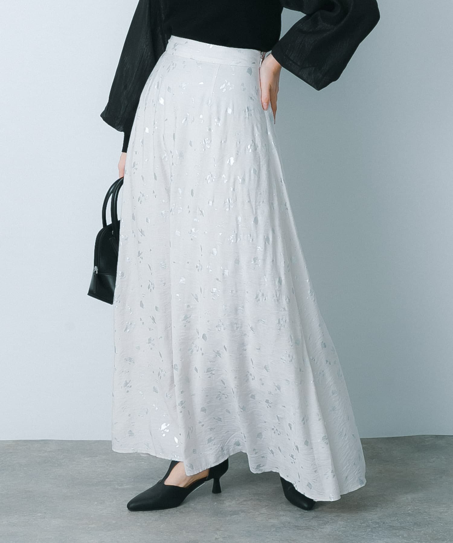 【センスオブプレイス/SENSE OF PLACE by URBAN RESEARCH】のハクプリントフレアスカート インテリア・キッズ・メンズ・レディースファッション・服の通販 founy(ファニー) ファッション Fashion レディースファッション Fashion for Women スカート Skirts Aライン・フレアスカート A-Line & Flared Skirts 2024年 2024 2024春夏・S/S Spring/Summer 2024 SS24 おすすめ Recommended / Our Picks 夏 Summer S/S・春夏 SS, Spring/Summer, Warm Season GREIGE|ID: prp329100004871913 ipo3291000000036325014