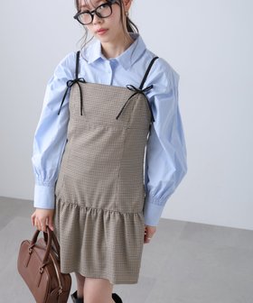 【フリーズマート/FREE'S MART】の裾フリルミニ丈キャミワンピース 人気、トレンドファッション・服の通販 founy(ファニー) ファッション Fashion レディースファッション Fashion for Women ワンピース Dresses キャミソールワンピース Camisole Dresses おすすめ Recommended / Our Picks キャミワンピース Cami Dress, Slip Dress シェイプ Shape, Slim Fit チェック Check, Plaid, Tartan トレンド Trend, Trending Now フリル Frill, Ruffle フレア Flare, Flared リボン Ribbon, Bow 今季 This Season, Current Season |ID:prp329100004871934